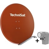 TechniSat SATMAN 850 Plus mit UNYSAT-Quattro-Switch-LNB, rot