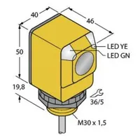 Turck Einweg-Lichtschranke Q40SP6R 3032373 1St.