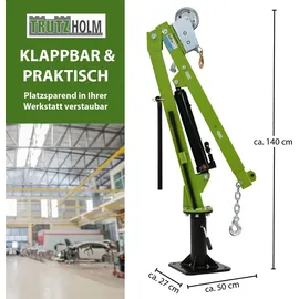 Trutzholm Pickup Kran Stahl 900 kg grün/schwarz