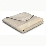 Biederlack Kuscheldecke Crossbred 150 x 200 cm Baumwolle Braun Rostfarbig