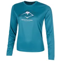 Asics Fujitrail Logo Damen vêtement running femme - Bleu