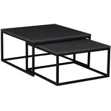 Feldmann-Wohnen Dual Schwarz Eiche 142 x 39 x 76 cm