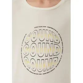 s.Oliver Baumwoll-Shirt mit Frontprint und Rippblende - 134/140