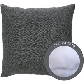 Andiamo Kissen Jenny 40 cm x 40 cm Dunkelgrau