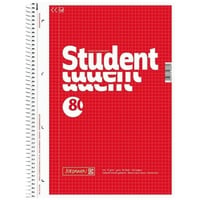 Brunnen Collegeblock Student A4 kariert 80 Blatt