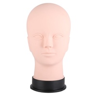 Weicher Silikon-Mannequin-Kopf-Modell-Make-up-Übungskopf mit lebensechtem Hautton für Gesichtsmassage-Kosmetologie-Training