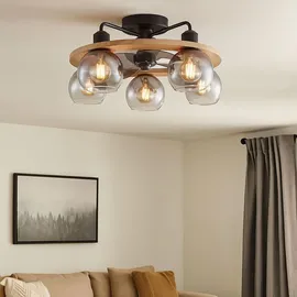 GLOBO Deckenventilator 55 cm Holz Grau