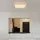 ETC Shop Deckenlampe LED Fernbedienung Holz Wohnzimmer Deckenleuchte Memory-Funktion Backlight CCT-Schaltung, Metall, 36W 1480lm 3000-6000K, LxBxH