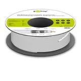 goobay Koaxialkabel 120 dB 100 m Weiß