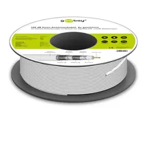 goobay Koaxialkabel 120 dB 100 m Weiß