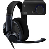 EPOS H6Pro + GSX 300 Bundle - Für PC, Mac,Gaming Dac/Externe USB-Soundkarte mit 7.1 Surround Sound, hochauflösende Audio EQ Voreinstellungen für Gaming, Filme und Musik – Gaming Soundkarte, Schwarz