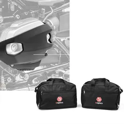 Set: Zylinderschutz passend für BMW R 1200 GS / Adventure 10-13 Ventildeckelschutz Motoguard CP4 + Alukoffer Innentaschen passend für BMW R 1250 / 1200 GS / Adventure 04-21 Koffer Taschen Bagtecs MS1