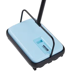 VEVOR Teppichbodenkehrmaschine Kehrmaschine Bodenkehrer Teppichkehrer Blau