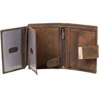 Hörner Opus Geldbeutel Herren Braun I Echtes Leder I Hochwertige Geldbörse Herren I Wallet for Men I Portemonnaie Herren I Brieftasche Herren I Karten Portemonnaie Herren I RFID Schutz