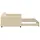 vidaXL Tagesbett Ausziehbar Creme 100x200 cm Stoff