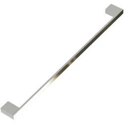 kalb   Handtuchhalter Lenn mit langer Stange und beidseitig befestigt für Wand, große Möbel, schwarz, Aluminium, Länge: 800mm, Höhe: 25mm, Tiefe: 60mm