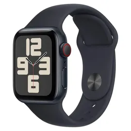 Apple Watch SE 2024 GPS + Cellular 40 mm Aluminiumgehäuse Mitternacht, Sportarmband Mitternacht S/M