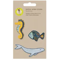 Lässig Woven Sticker Stick on Sea blau