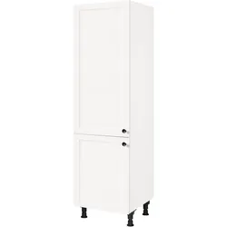 Kühlmodul NOBILIA ""Cascada", für ein Kühl- und Gefrierschrank, Ausrichtung wählbar", weiß (front: lacklaminat weiß, korpus: weiß), B:60cm H:216,6cm T:58,3cm, Schränke, vormontiert, Ausrichtung wählbar, Breite/Höhe: 60/216,6 cm
