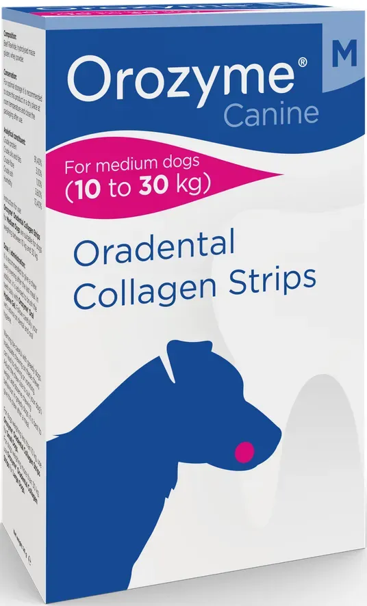 Orozyme-Collagen Strips für Hunde, Größe M 141g (Rabatt für Stammkunden 3%)