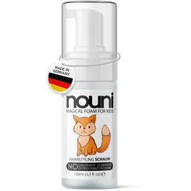 nouni Haarstyling Schaum für Kinder | neutraler Duft | ohne Parabene, Silikone, Sulfate oder Farbstoffe | vegan | Für Mädchen & Jungen | nouni kids | 100ml