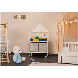 HOME DELUXE Kinderregal aus Metall magnetsich TODO S Weiß - versch. Ausführungen