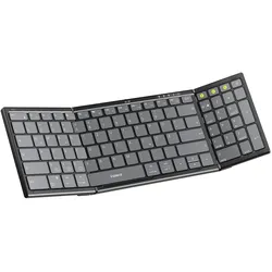 Inateck Faltbare kabellose tragbare Tastatur mit Bluetooth 5.3, kompatibel mit Tablets, Handys, Laptops, PCs