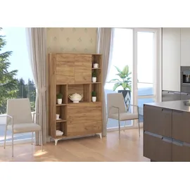 BIM Furniture Klappbare MEGAN 2 Schreibtisch Haushaltsbüro Computertisch craft golden