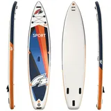 F2 Marken Stand Up Paddle Board Sport Touring SUP Board Only 12.2 WEISS|BLAU|orange 370 cm