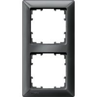 Siemens DELTA line Rahmen 2-Fach, 151x80mm, carbonmetallic (5TG2552-6)