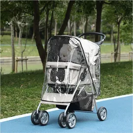 PawHut Hundebuggy Faltbarer Hundewagen bis 10 kg Grau 75x45x97 cm