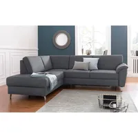 sit&more Eckcouch Kunstleder 2-Sitzer Grau