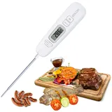 BALDR Digitales Grillthermometer, Fleischthermometer Kuchenthermometer mit Timer, Bratenthermometer Kochthermometer, mit 2 Sekunden Instant Read-Out fur Kuche, Grill, BBQ, Essen