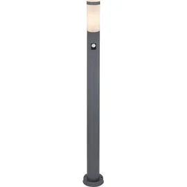 GLOBO Außenleuchte Edelstahl 110,0 cm mit Bewegungsmelder Opal