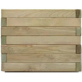 furnicato Hochbeet 50 x 50 x 40 cm Braun/Grün