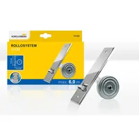 Schellenberg 11123 Unterputz-Gurtwickler mit Abdeckplatte in Metalloptik, Verzinkt