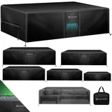 Kesser Gartenmöbel Abdeckung 125 x 125 x 74 cm Schwarz