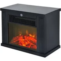 Homcom Elektrokamin schwarz