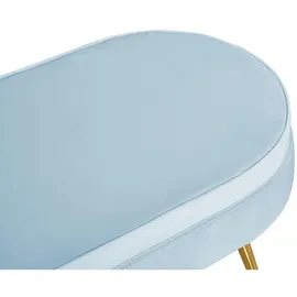SalesFever Clam oval hellgrau/gold
