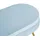 SalesFever Clam oval hellgrau/gold