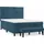 vidaXL Boxspringbett 140 x 200 cm Dunkelblau