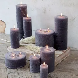 Chic Antique Macon Stumpenkerze 20 x 7 cm stone