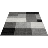 merinos Teppich »Thales 6101«, rechteckig, Kurzflorteppich mit Konturenschnitt, Wohnzimmer, grau