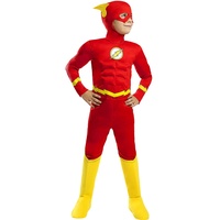Funidelia | Flash Kostüm deluxe 100% OFFIZIELLE für Jungen Größe 10-12 Jahre Superhelden, DC Comics, Liga de la Justicia - Farben: Bunt, Zubehör für Kostüm - Lustige Kostüme für deine Partys