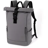 TAN.TOMI Rucksack Damen & Herren, Rolltop Rucksack Damen, Rucksack mit Laptopfach Fach Wasserdichter mit Laptopfach Uni, Schule, Studium, Reisen