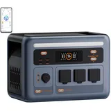 OSCAL PowerMax 1800SE Tragbare Powerstation, 1024 Wh LiFePO4-Akku, 1800W Solargenerator mit Solarpanel, zwei 100 W USB-C Schnellladung, Notstromversorgung für Camping, Wohnmobil und zu Hause