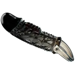 PRETTY LOVE Cecilia Penishülle vibrierend black 14 cm