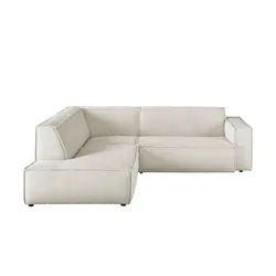 Gray & Jones Ecksofa  Upper East ¦ creme ¦ Maße (cm): B: 254 H: 72 T: 224