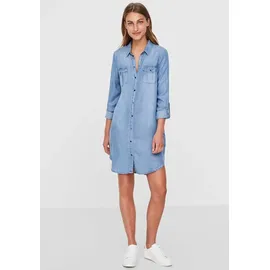 Vero Moda Silla Short Kleid Light Blue Denim XS