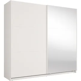 ax living Schiebetürenschrank Lunoria 221 x 207 x 60 cm Weiß
